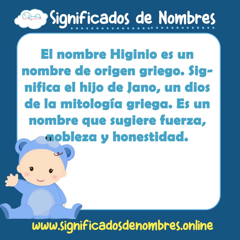 Significado y origen del nombre Higinio