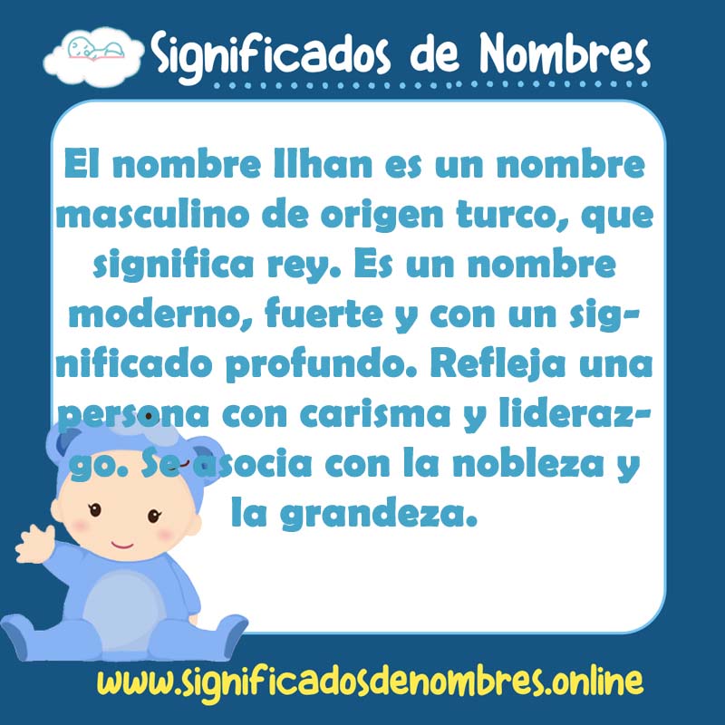 Significado y origen del nombre Ilhan