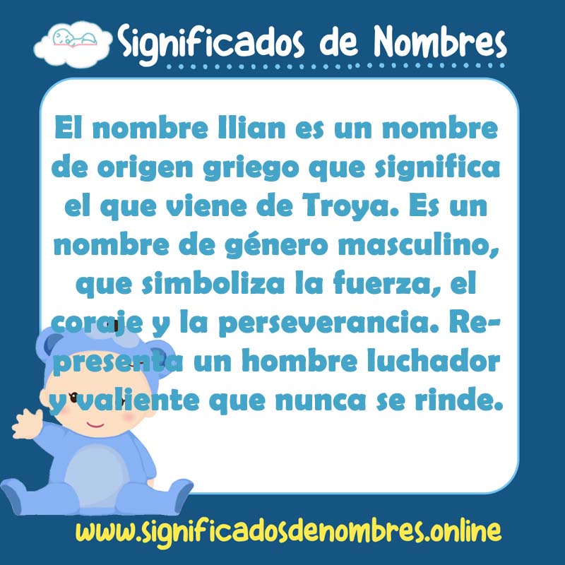 Significado y origen del nombre Ilian