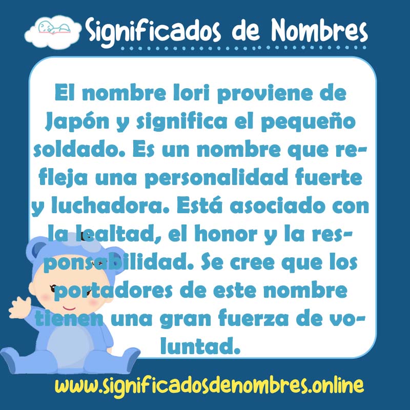 Significado y origen del nombre Iori
