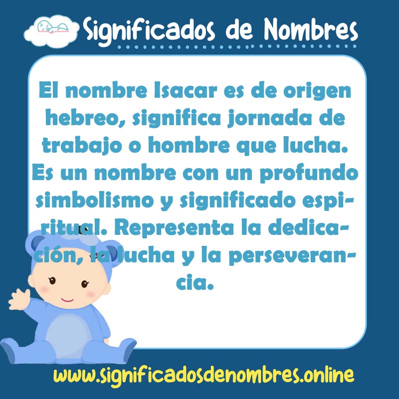 Significado y origen del nombre Isacar