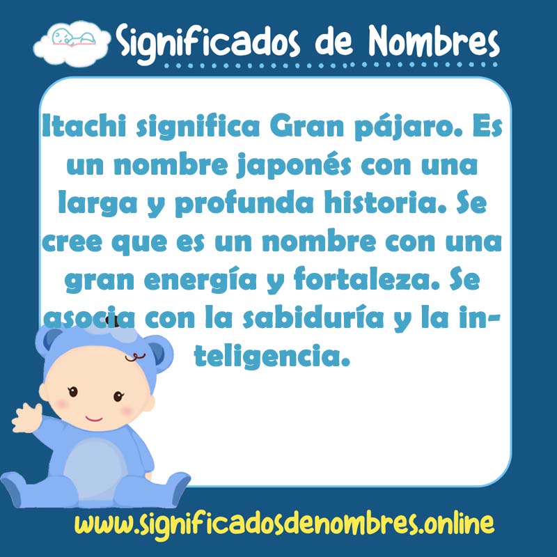 Significado y origen del nombre Itachi