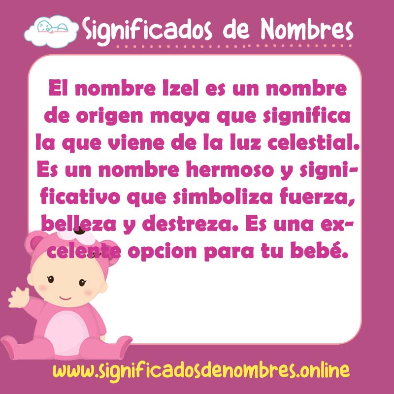 Significado y origen del nombre Izel