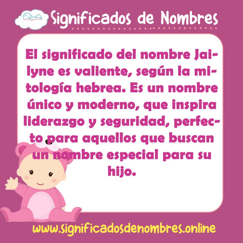 Significado y origen del nombre Jailyne