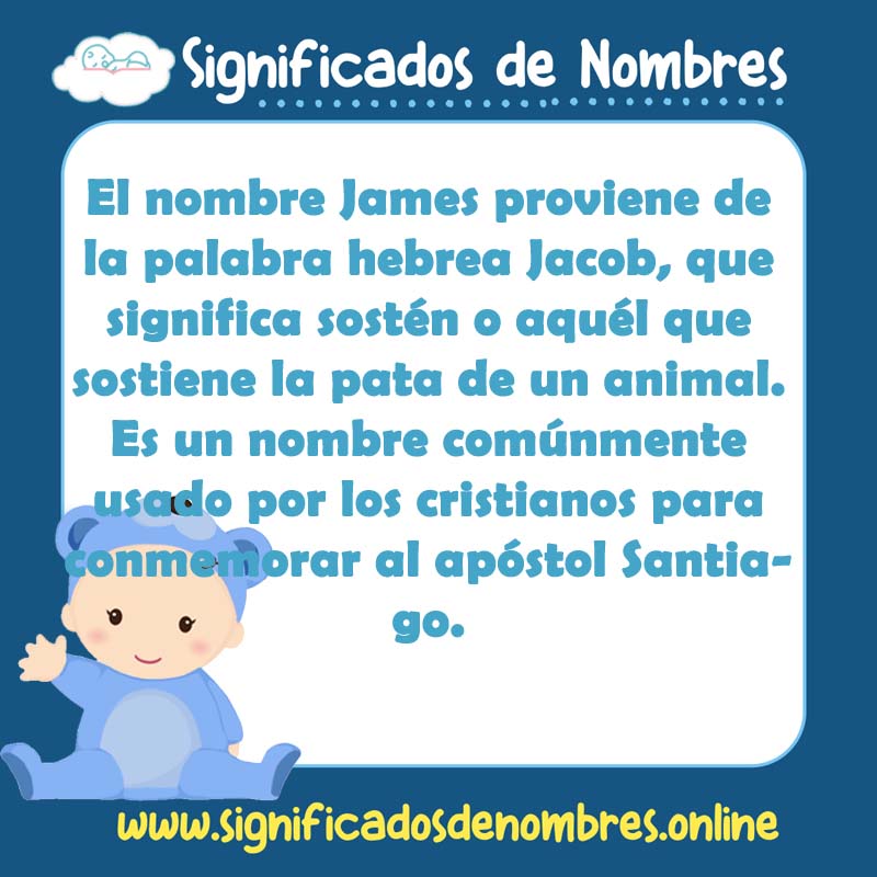 Significado y origen del nombre James
