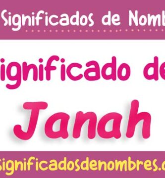 Significado de Janah