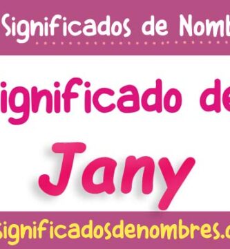 Significado de Jany