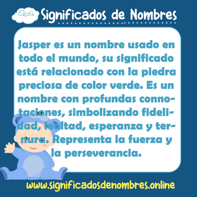 Significado y origen del nombre Jasper