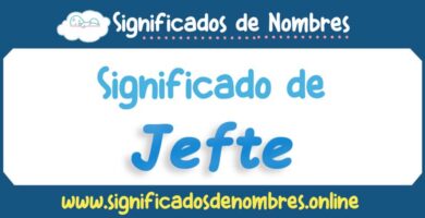Significado de Jefte