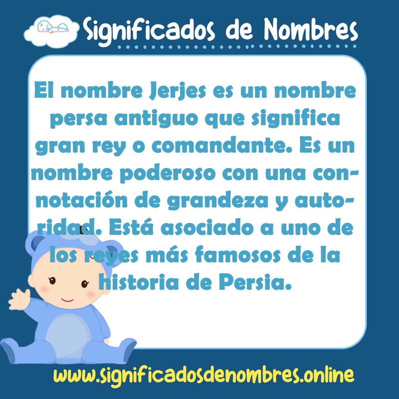 Significado y origen del nombre Jerjes