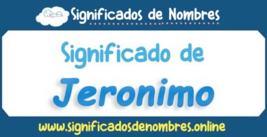 Significado de Jeronimo