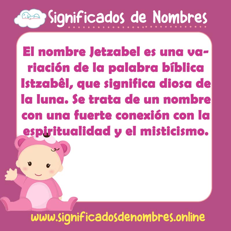 Significado y origen del nombre Jetzabel