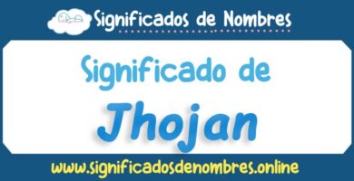 Significado de Jhojan