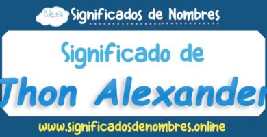 Significado de Jhon Alexander