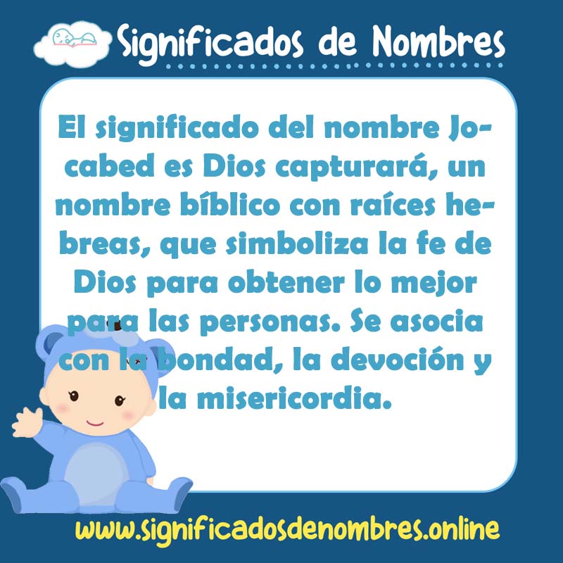 Significado y origen del nombre Jocabed