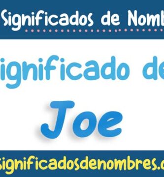 Significado de Joe