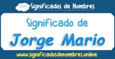 Significado de Jorge Mario