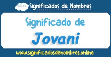 Significado de Jovani