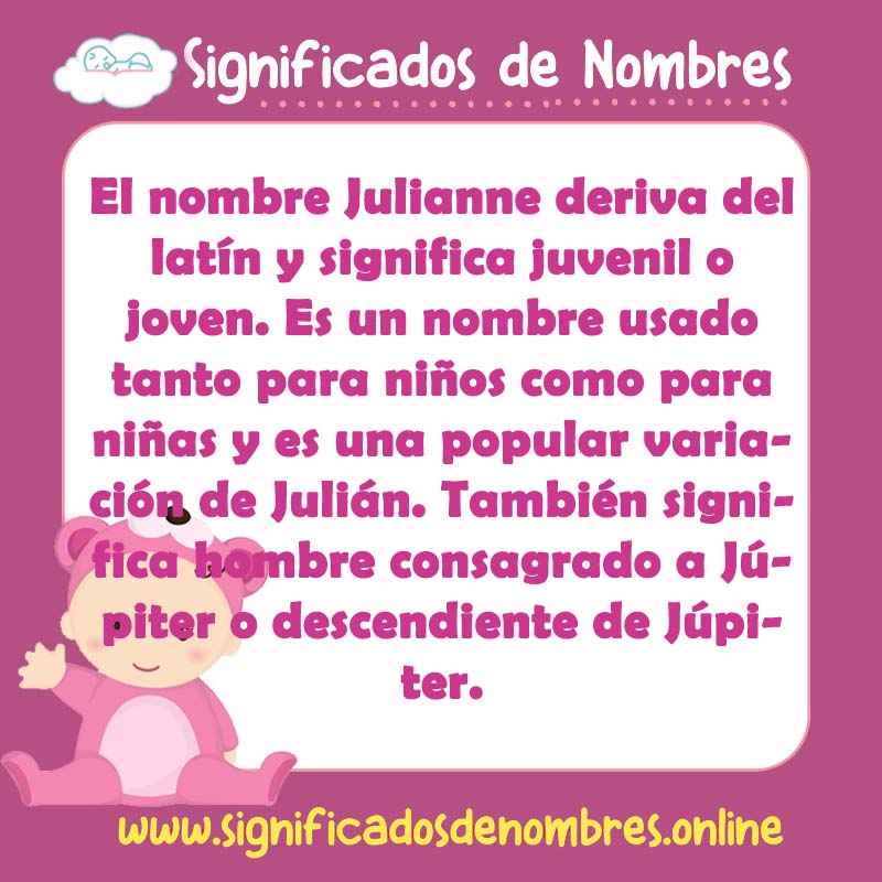 Significado y origen del nombre Julianne