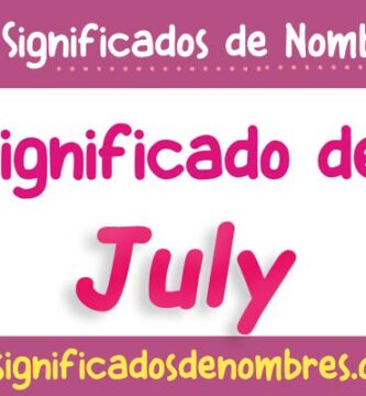 Significado de July