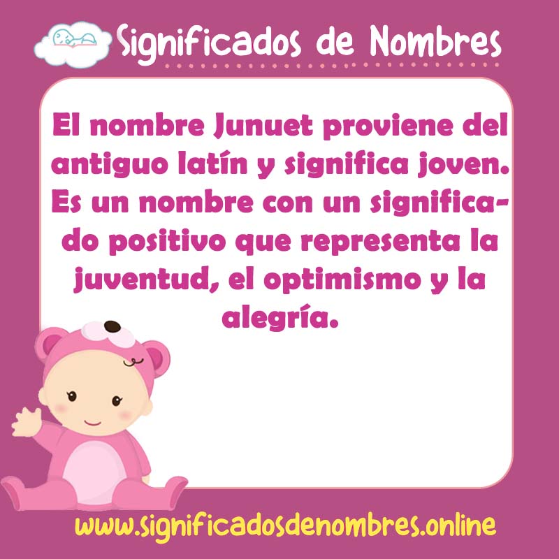 Significado y origen del nombre Junuet