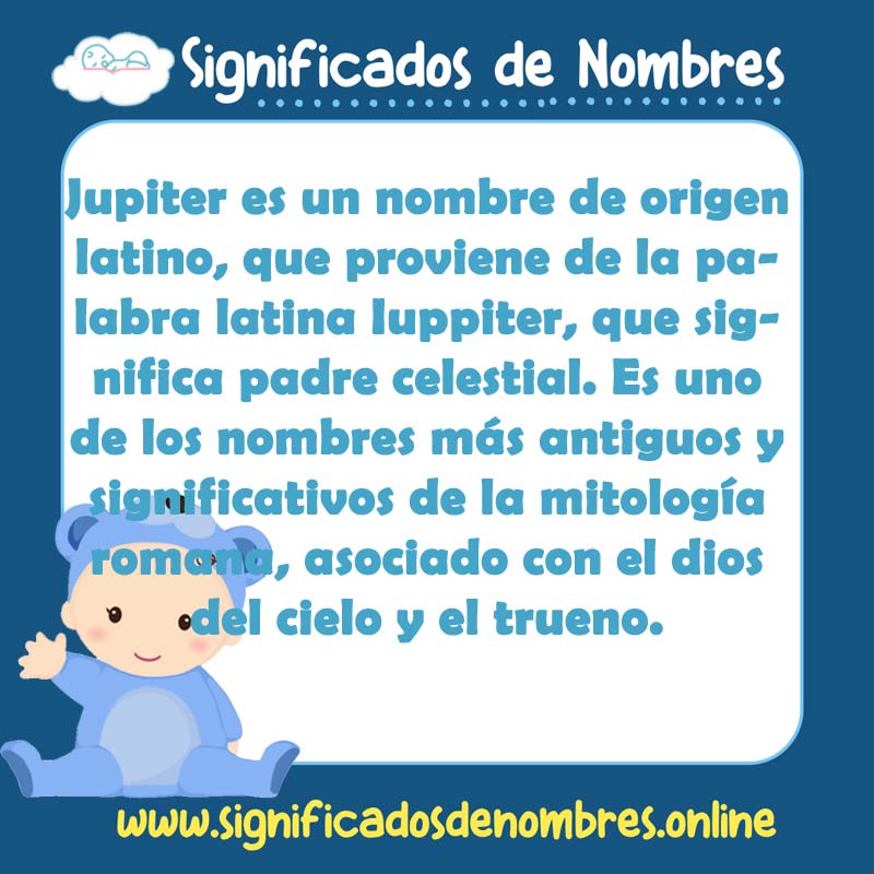 Significado y origen del nombre Jupiter