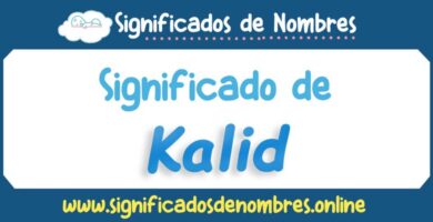 Significado de Kalid