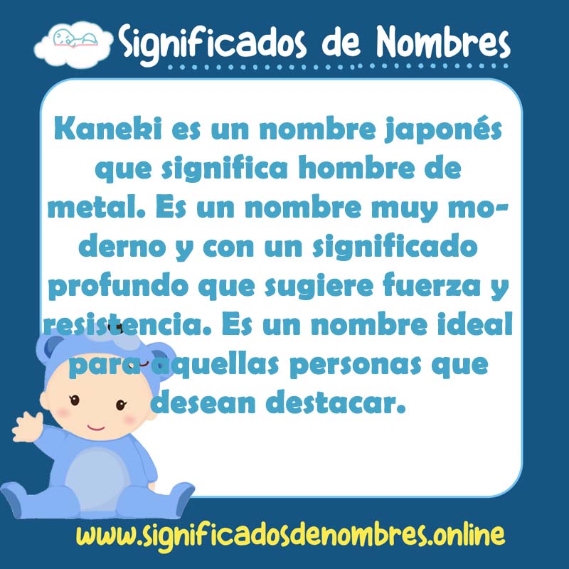 Significado y origen del nombre Kaneki