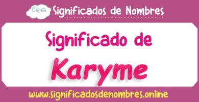 Significado de Karyme