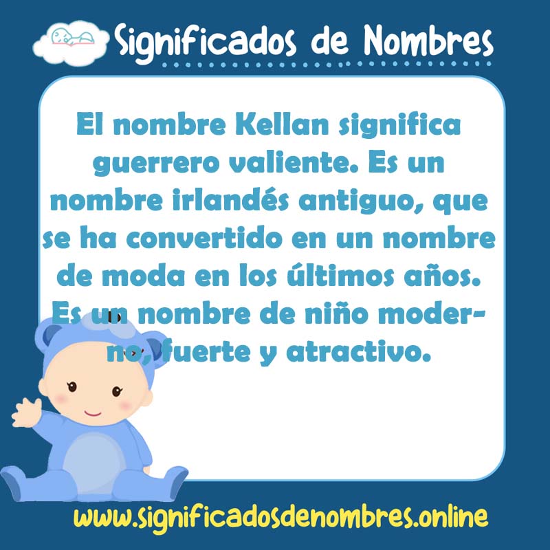 Significado y origen del nombre Kellan