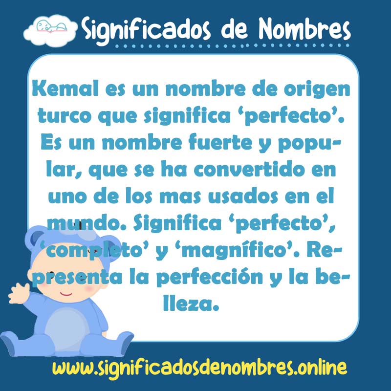 Significado y origen del nombre Kemal