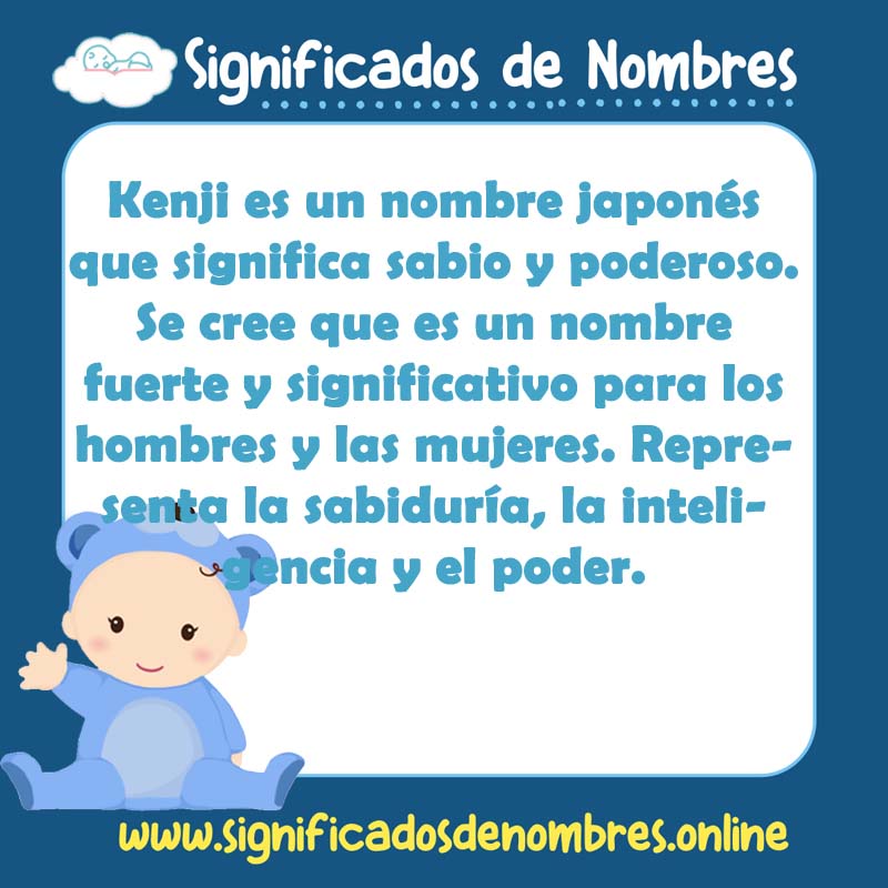 Significado y origen del nombre Kenji