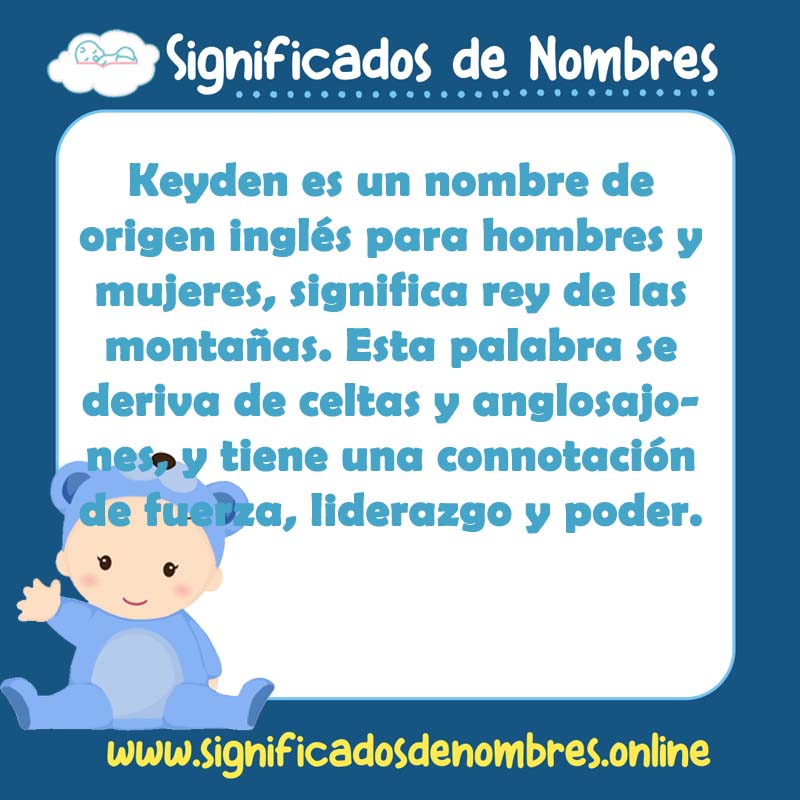 Significado y origen del nombre Keyden