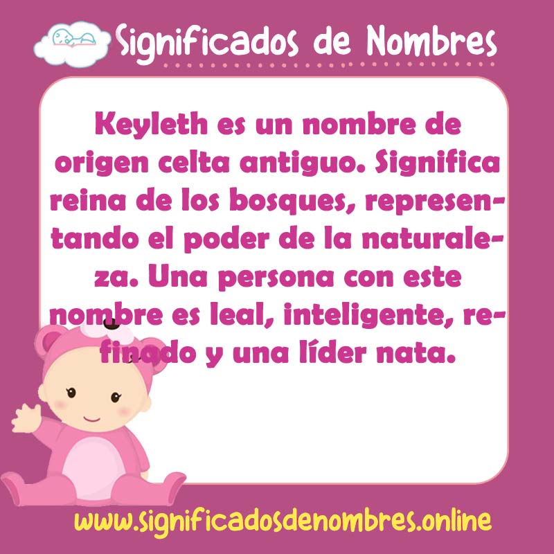 Significado y origen del nombre Keyleth