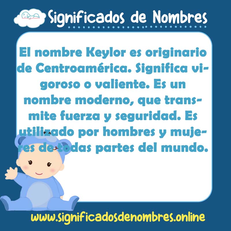 Significado y origen del nombre Keylor