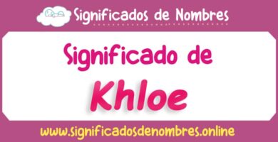 Significado de Khloe