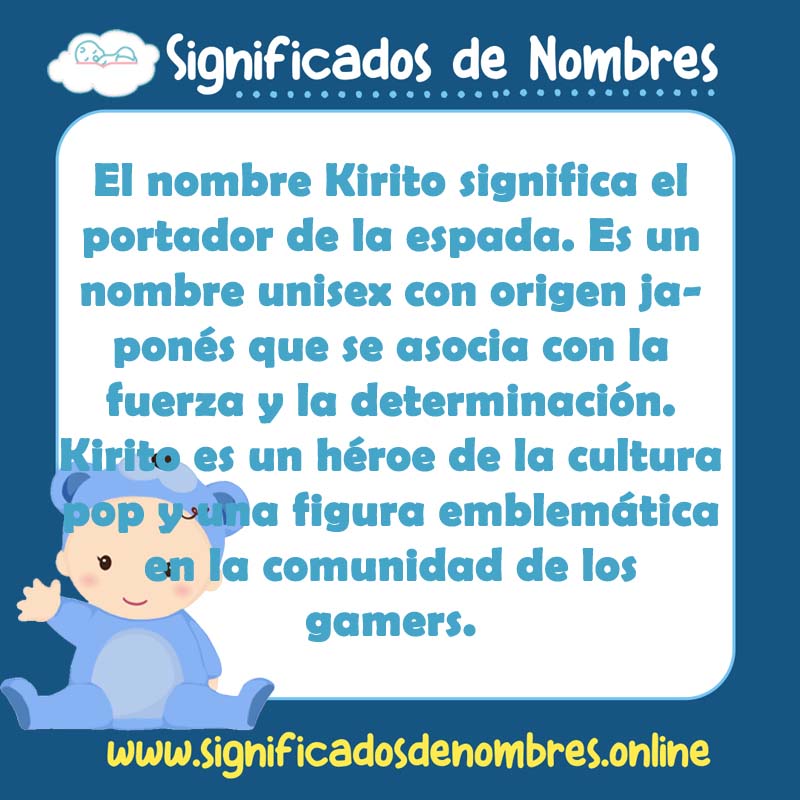 Significado y origen del nombre Kirito