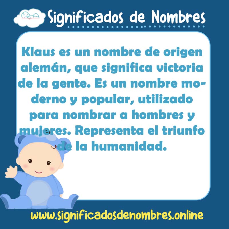 Significado y origen del nombre Klaus