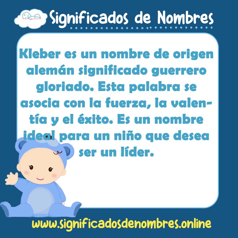 Significado y origen del nombre Kleber
