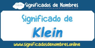 Significado de Klein