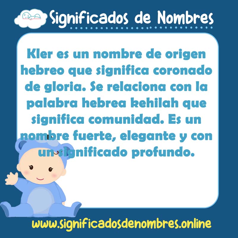 Significado y origen del nombre Kler