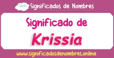 Significado de Krissia