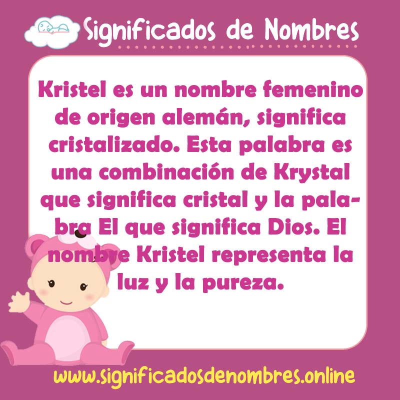 Significado y origen del nombre Kristel