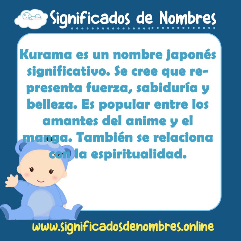 Significado y origen del nombre Kurama