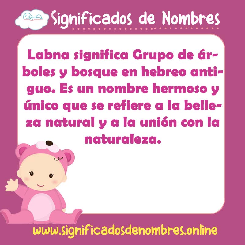 Significado y origen del nombre Labna