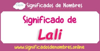 Significado de Lali