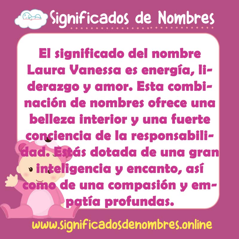 Significado y origen del nombre Laura Vanessa