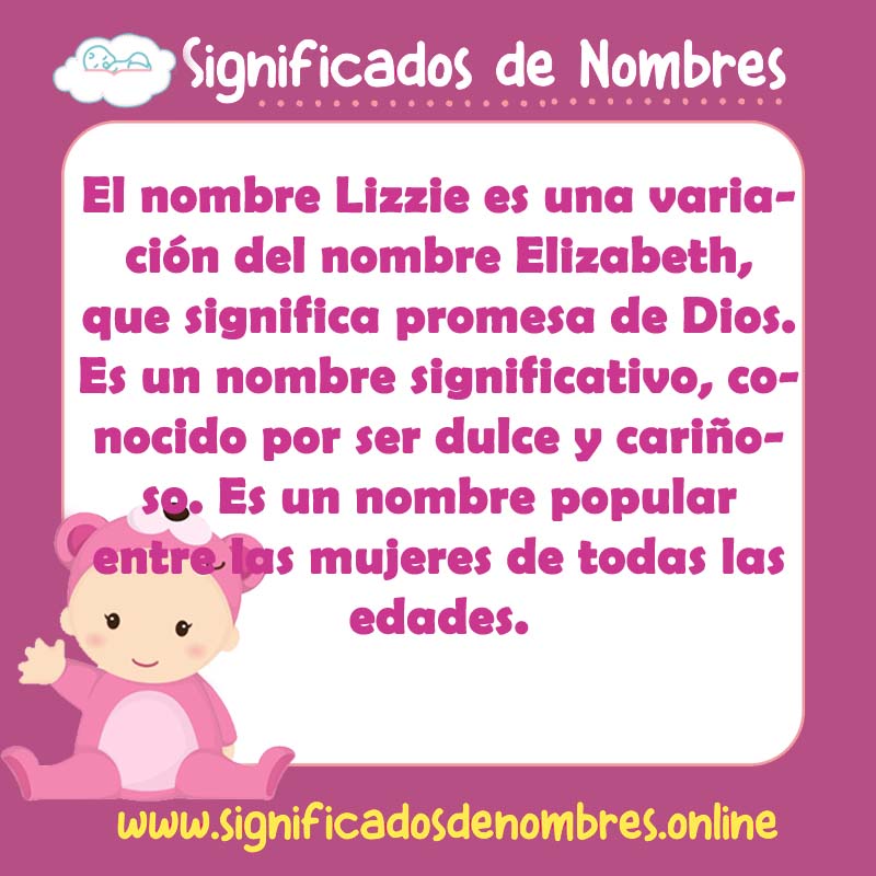 Significado y origen del nombre Lizzie
