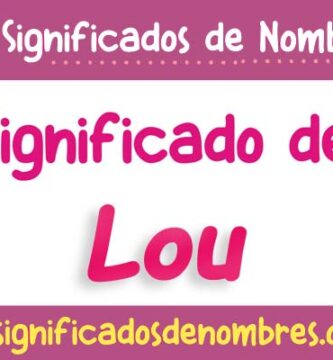 Significado de Lou