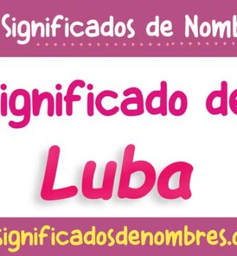 Significado de Luba